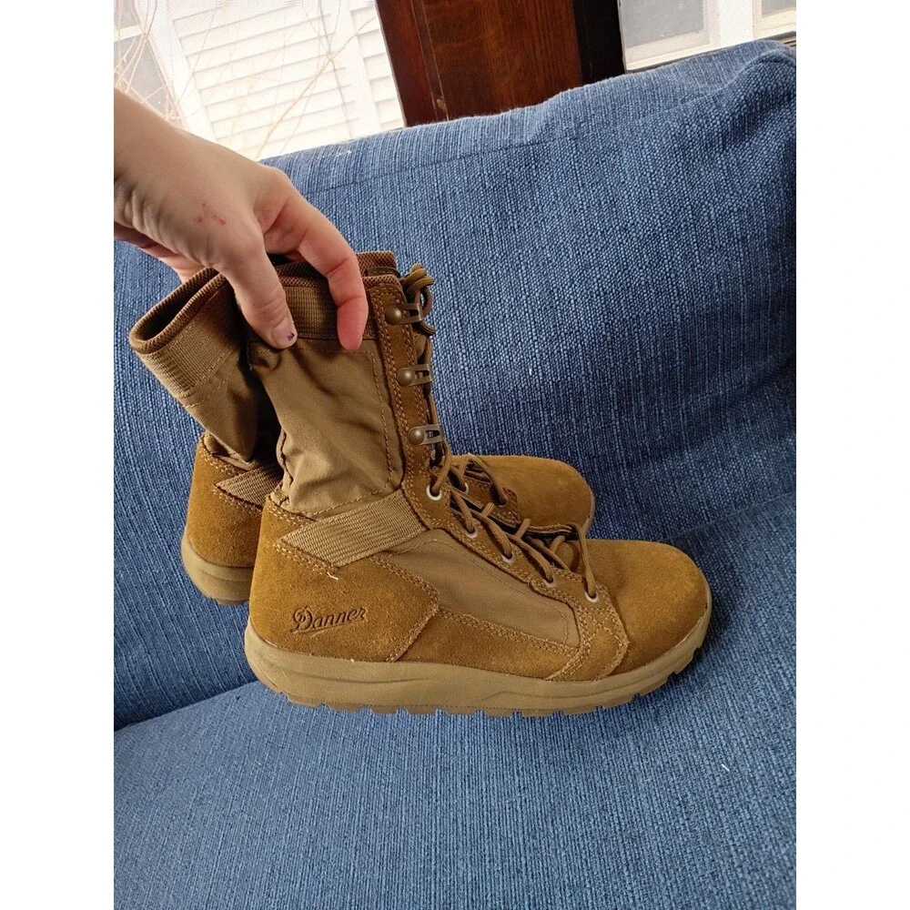 Danner Men's Tachyon 8" Leather Lace Up Boots-Coyote Brown-Size: 7D Mens 40 EUR - Picture 3 of 5